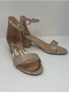 Herstyle Sunday women's open-toe ankle strap block chunky low-heeled sandals 8.5